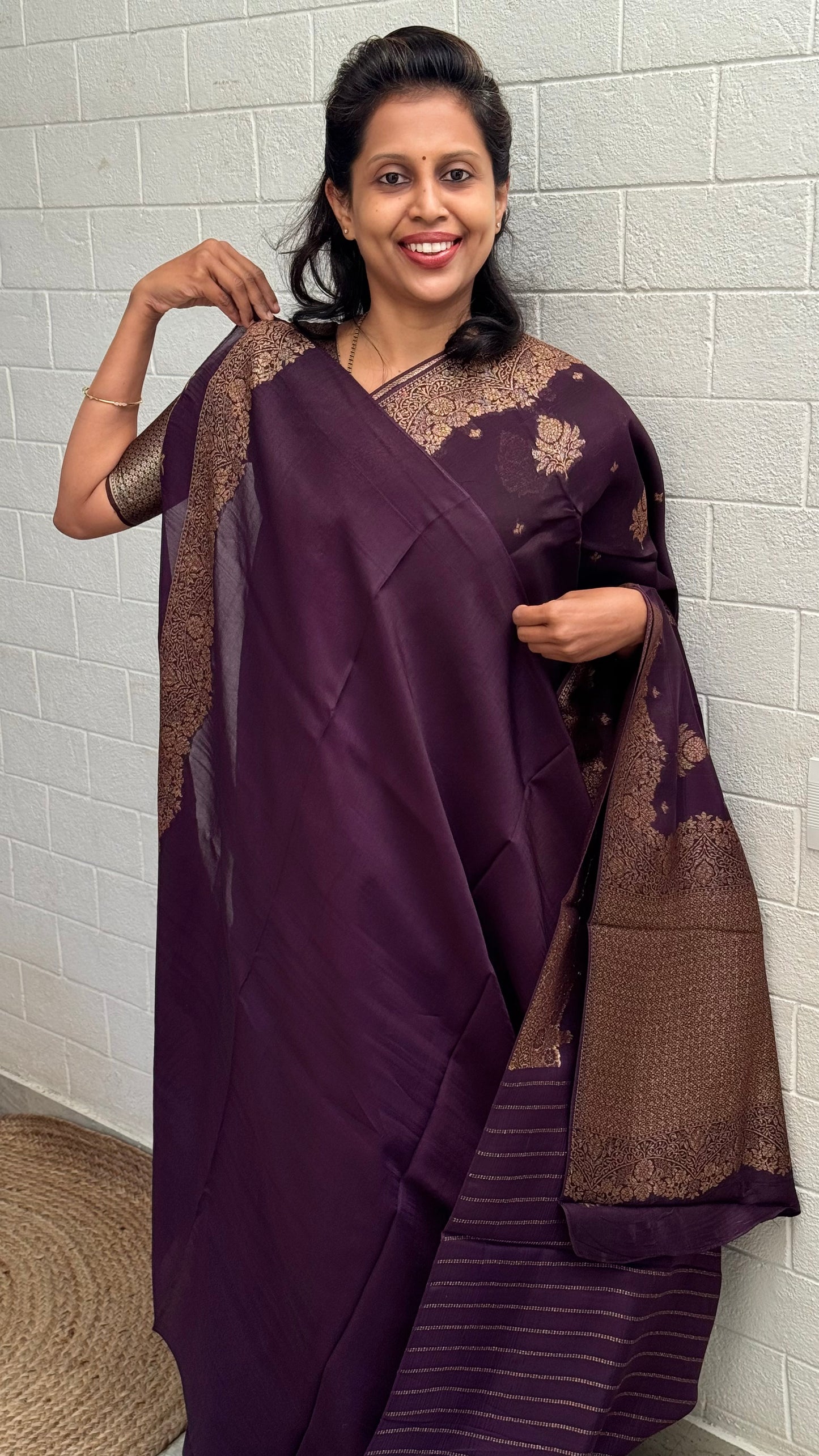 Organza Viscose Antique saree
