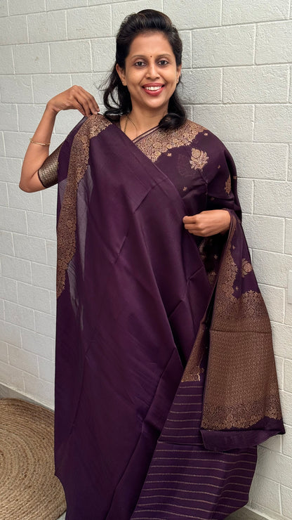 Organza Viscose Antique saree