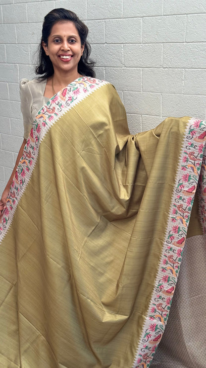 Semi Tussar Print Saree