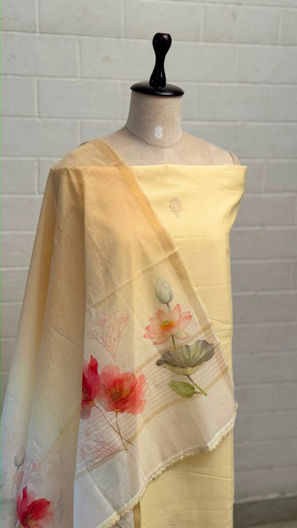 Mul Silk Unstitched Suit