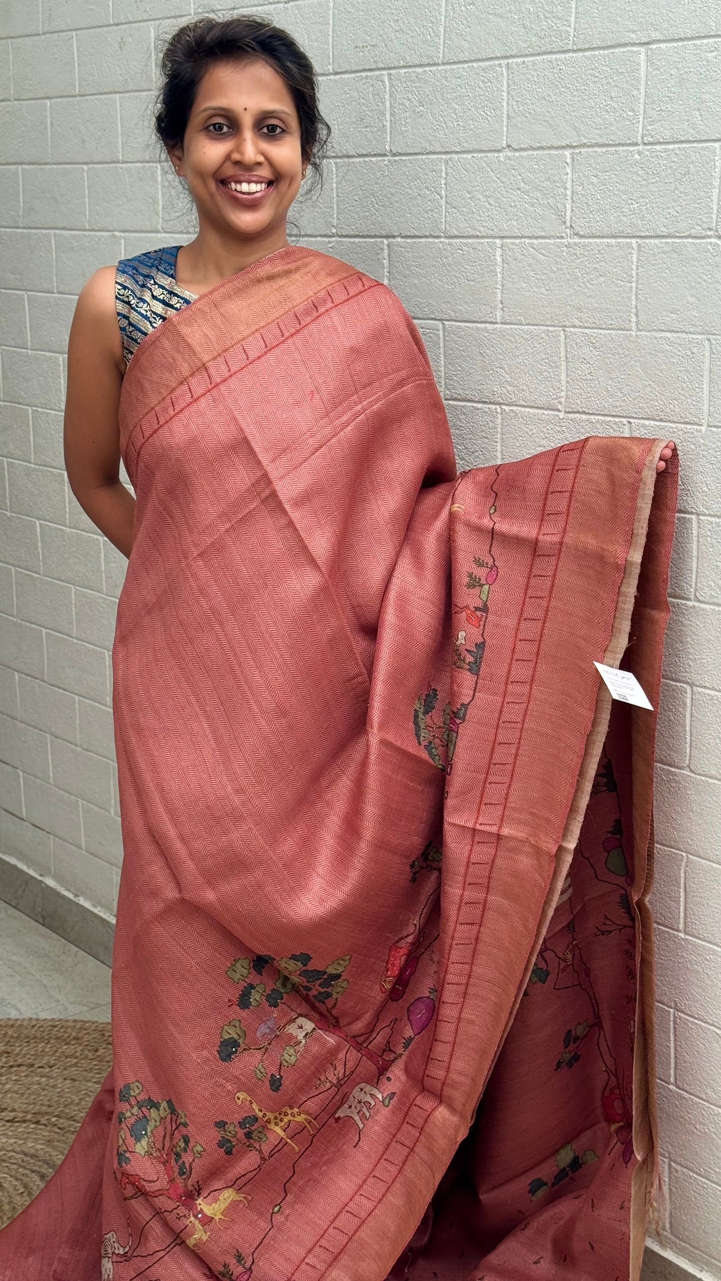 Pure Tussar Paithani Border Saree