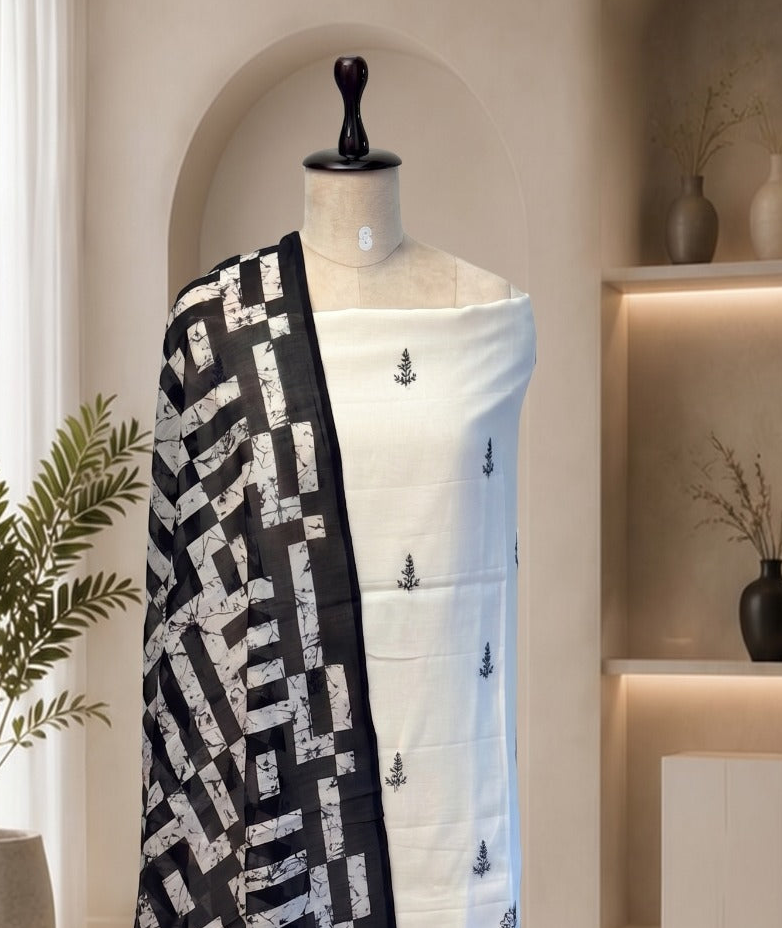 Mul Silk Unstitched Suit