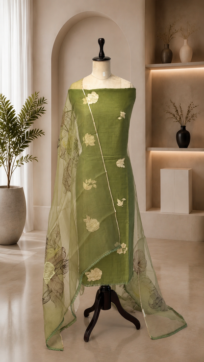 Mul Silk Unstitched Suit