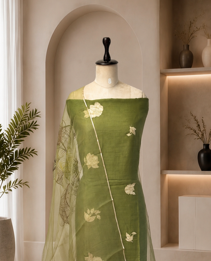 Mul Silk Unstitched Suit