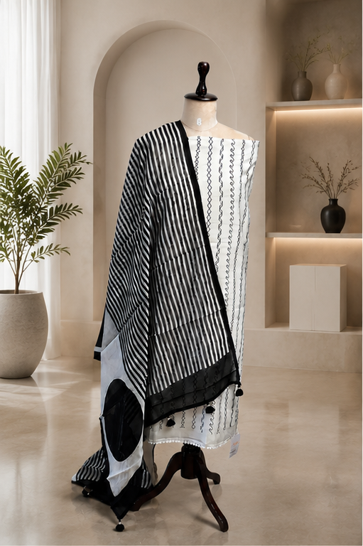 Mul Silk Unstitched Suit