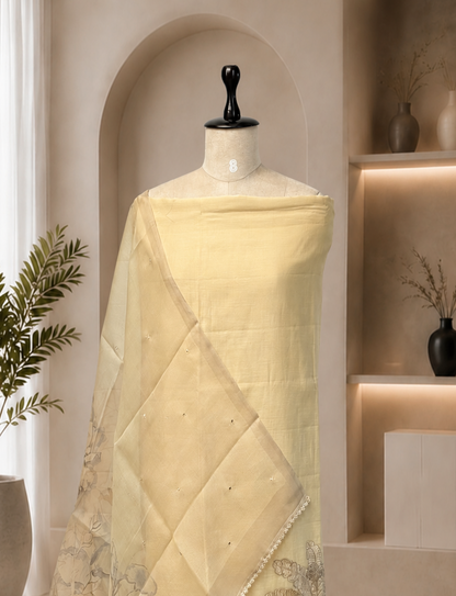 Mul Silk Unstitched Suit