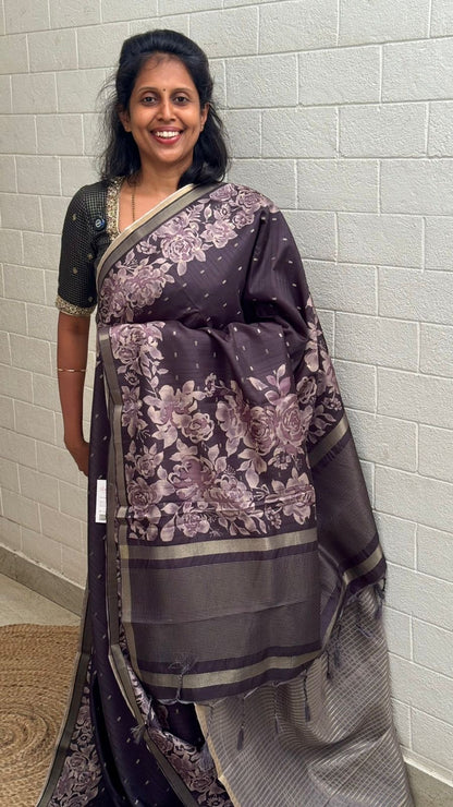 Semi Tussar Saree