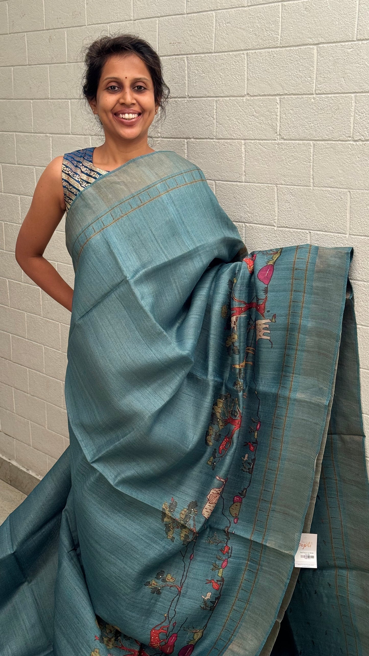 Pure Tussar Paithani Border Saree