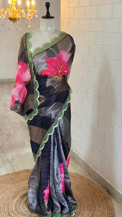 Black Organza Silk