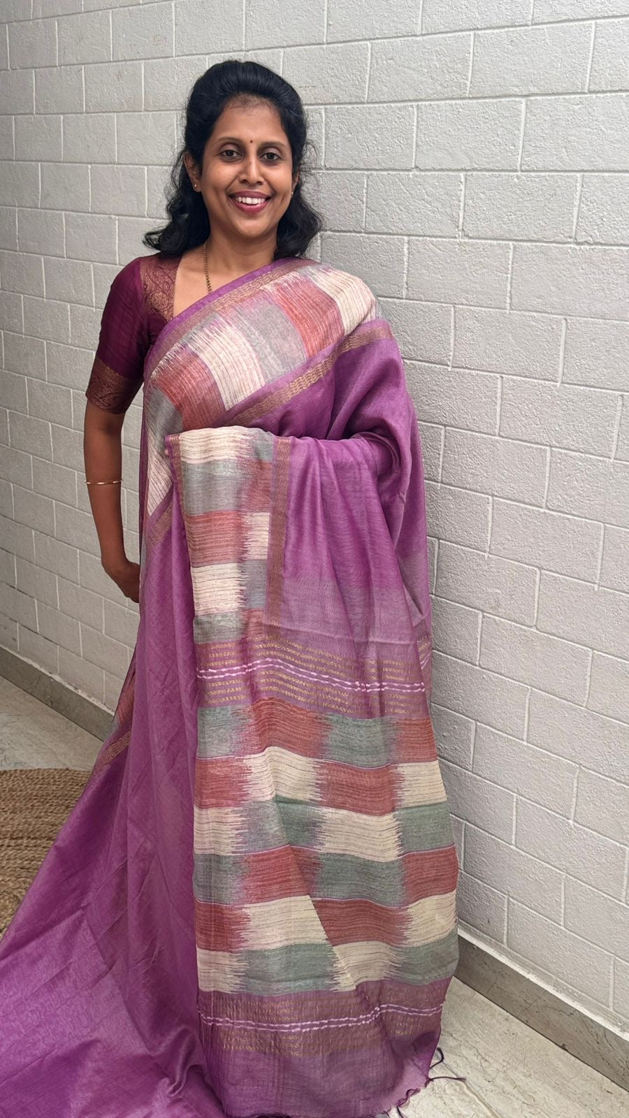 Georgette Printed Border Saree