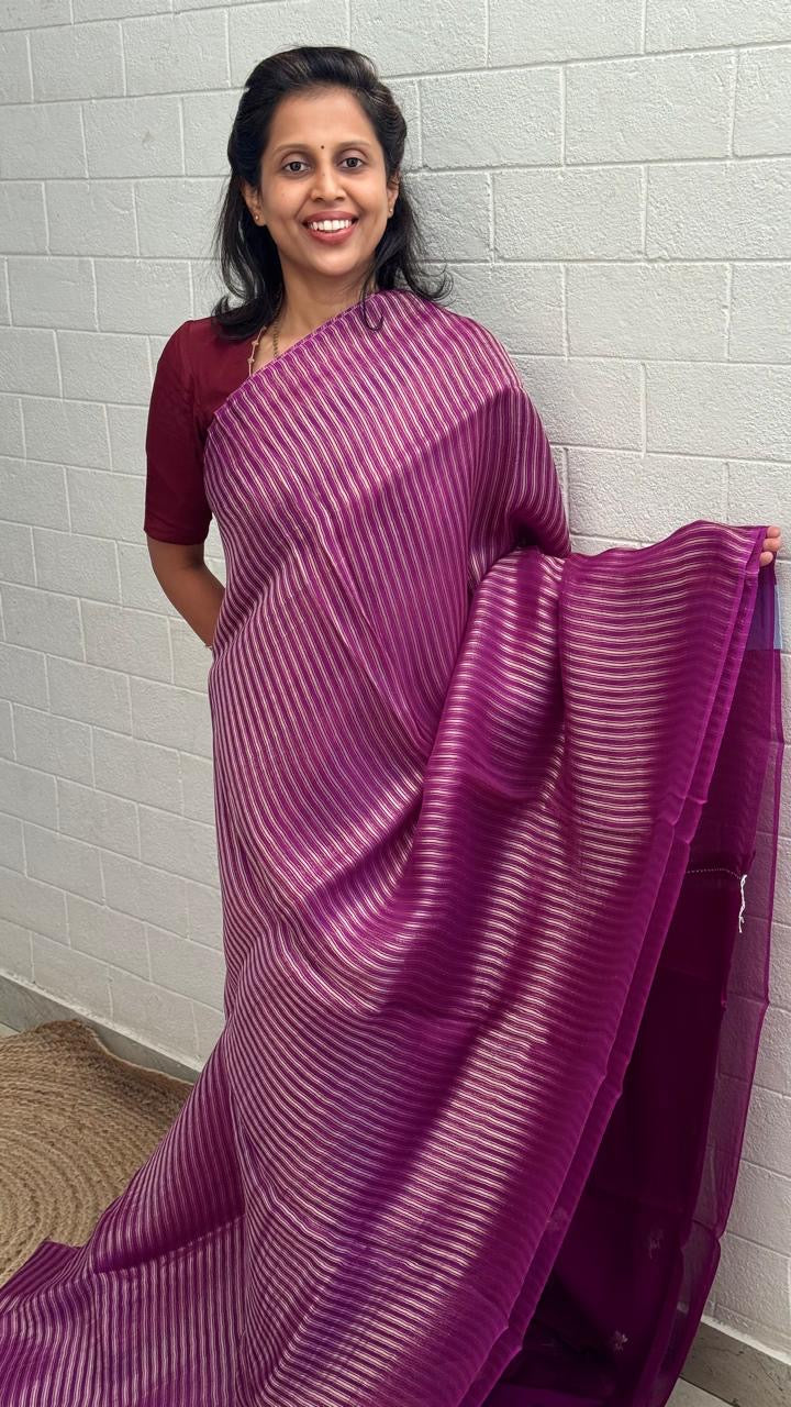 Pure Kora Banaras Saree