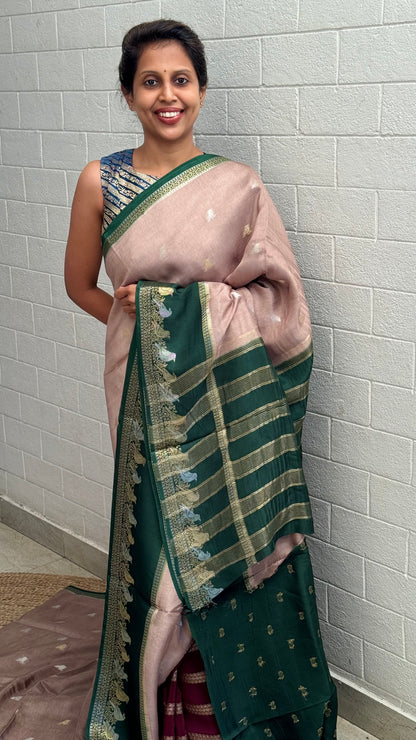 Viscose Bird Border Saree