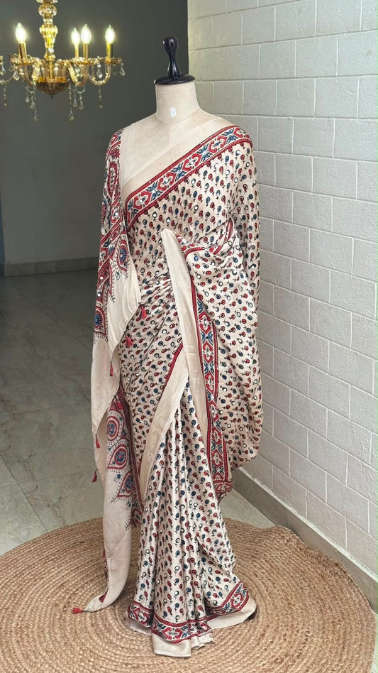 Modal Mirror Work Saree