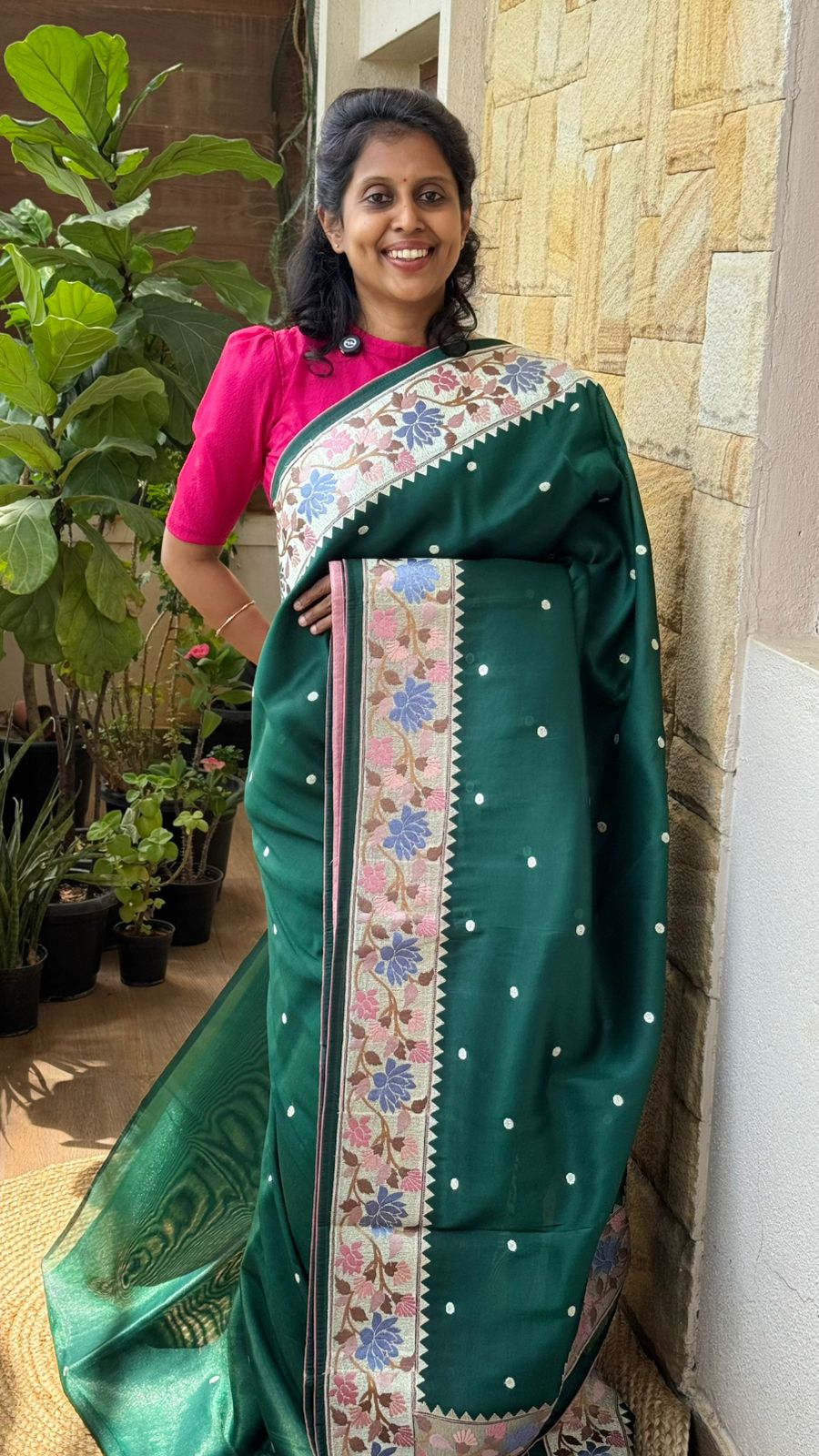 Tissue Floral Embroidered