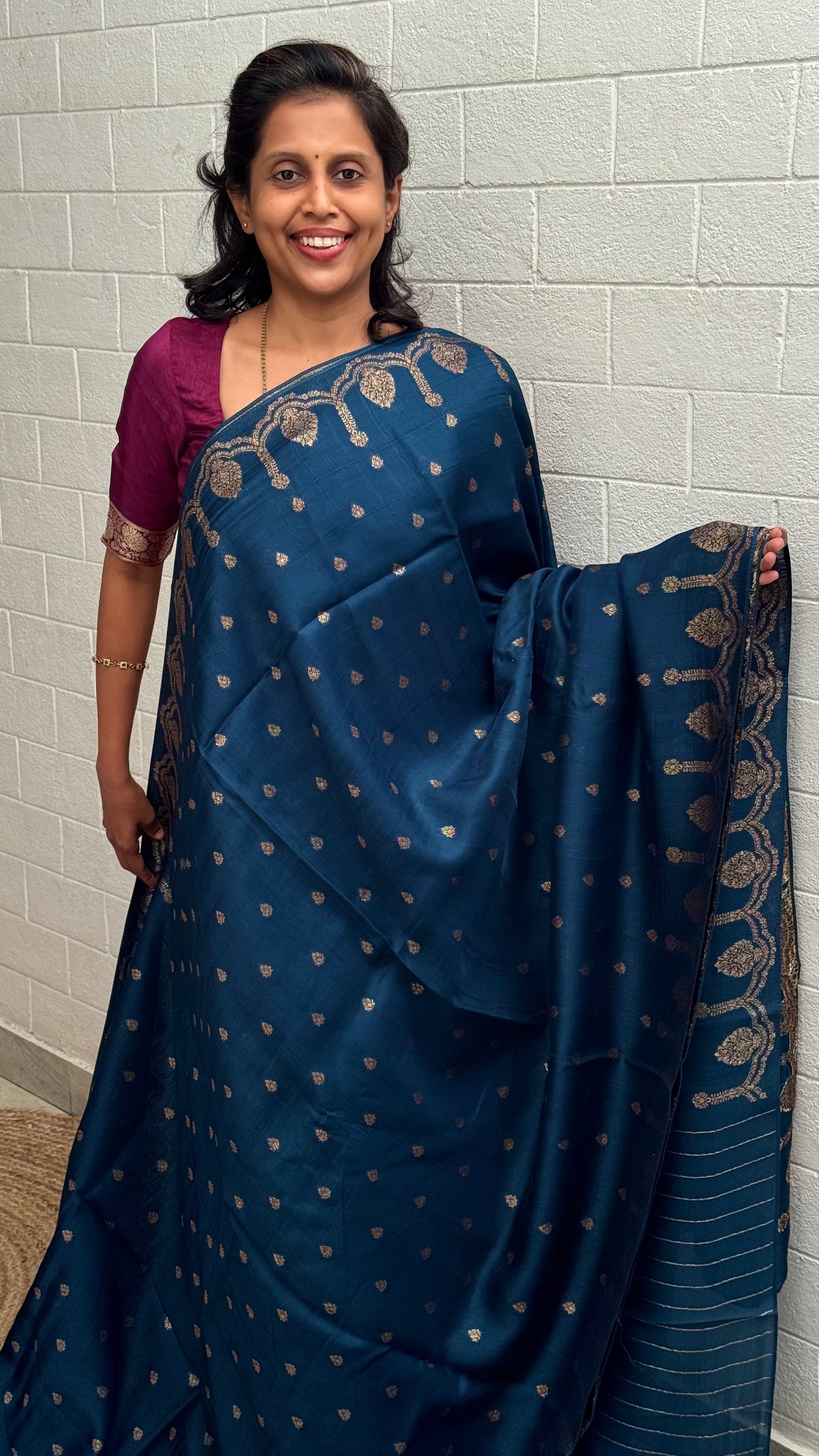 Moonga Tussar Antique Saree