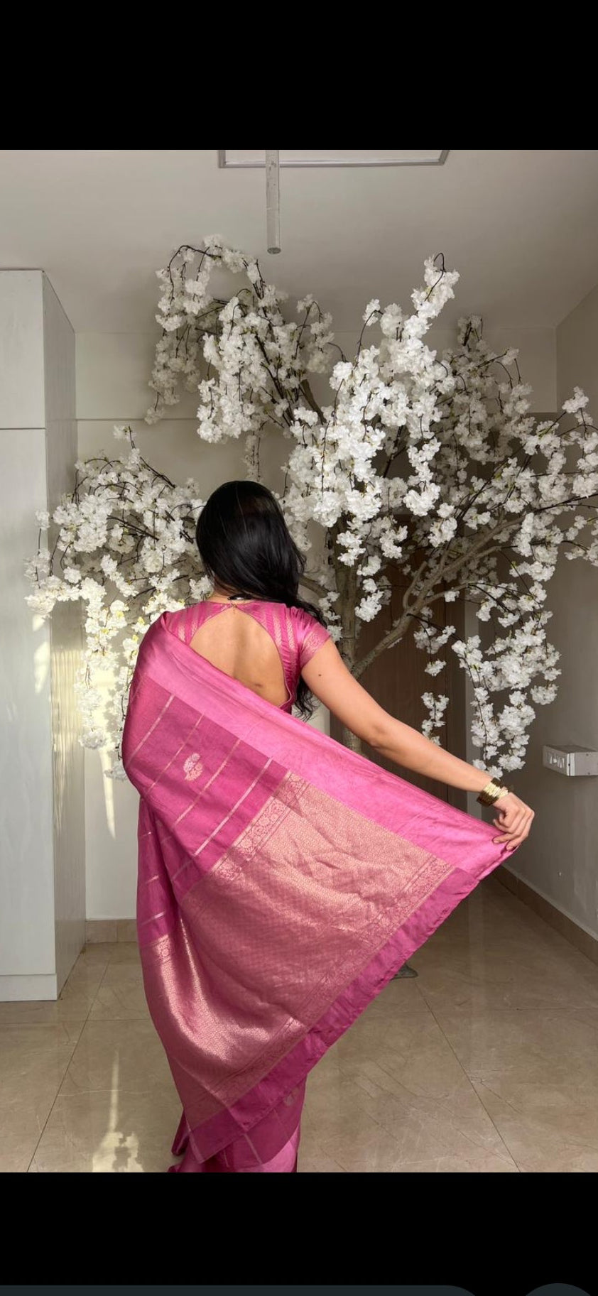 Malini Khatan Pink Saree