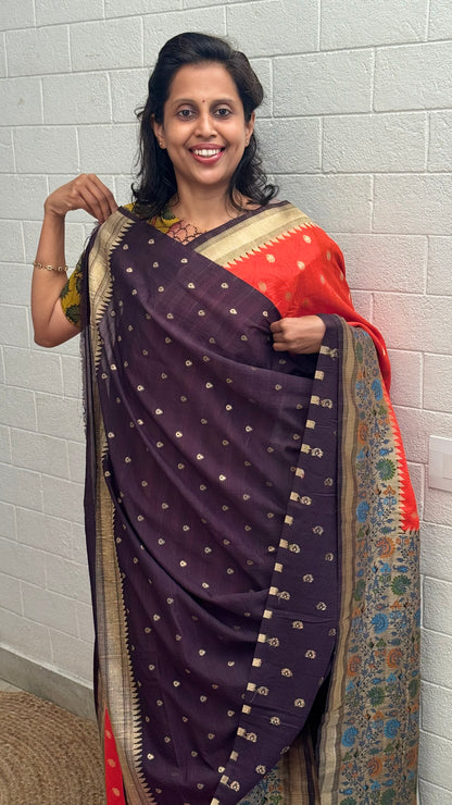 Soft Tussar Paithani Saree