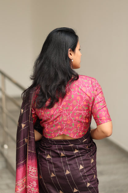 Srinithi Chanderi Print