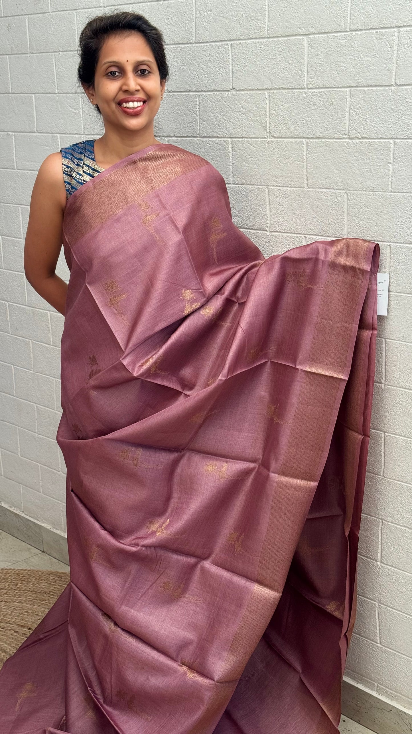 Pure Staple Tussar Saree