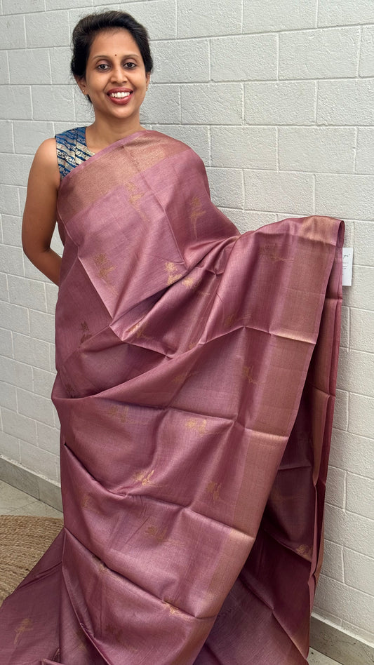 Pure Staple Tussar Saree