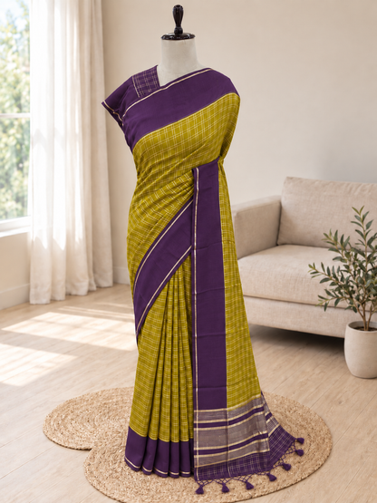 Assam Silk Checks Saree