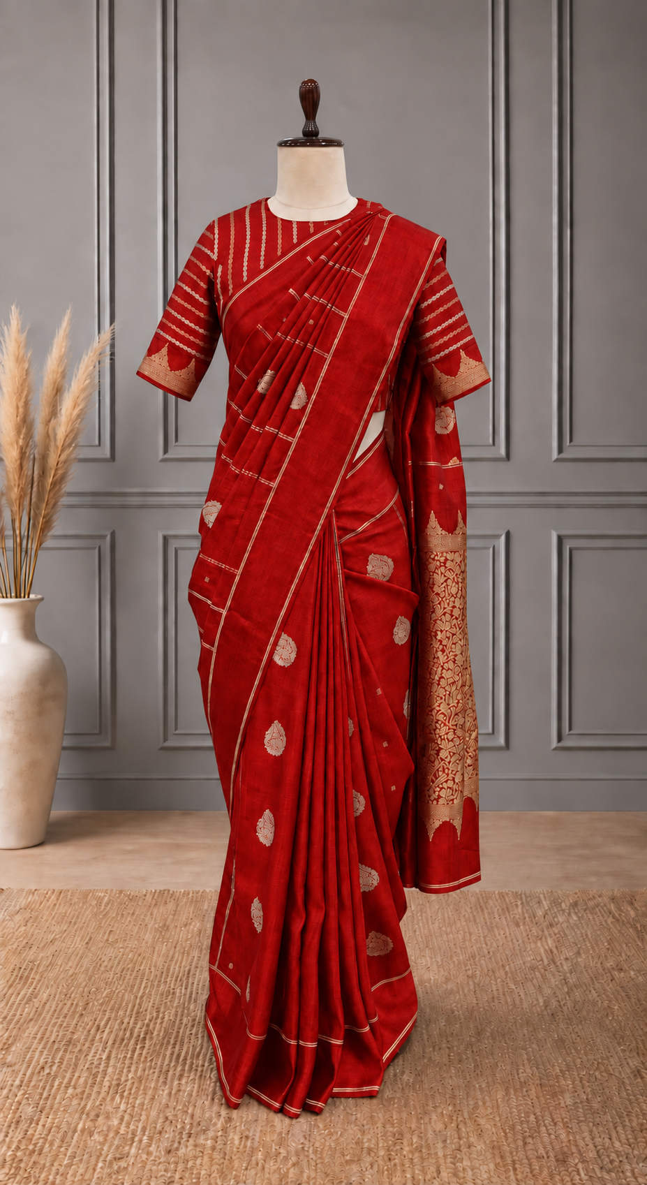 Blended Raw Mango Khatan Silk Saree