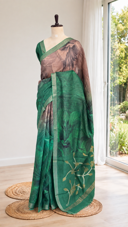 Pure Handloom Tussar Silk Saree
