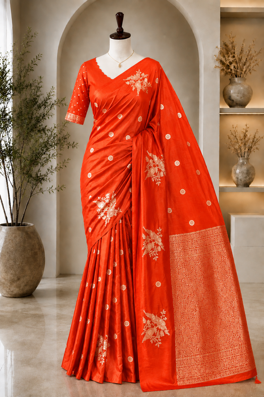 Blended Raw Mango Saree