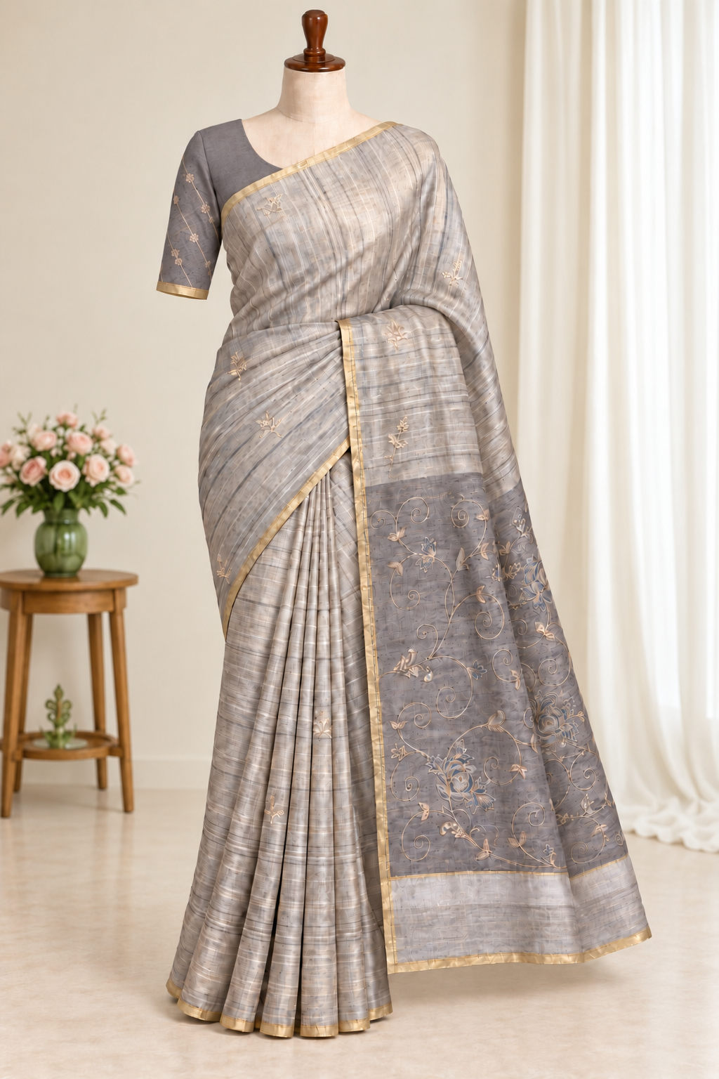 Giccha Gottapatti Embellished Saree