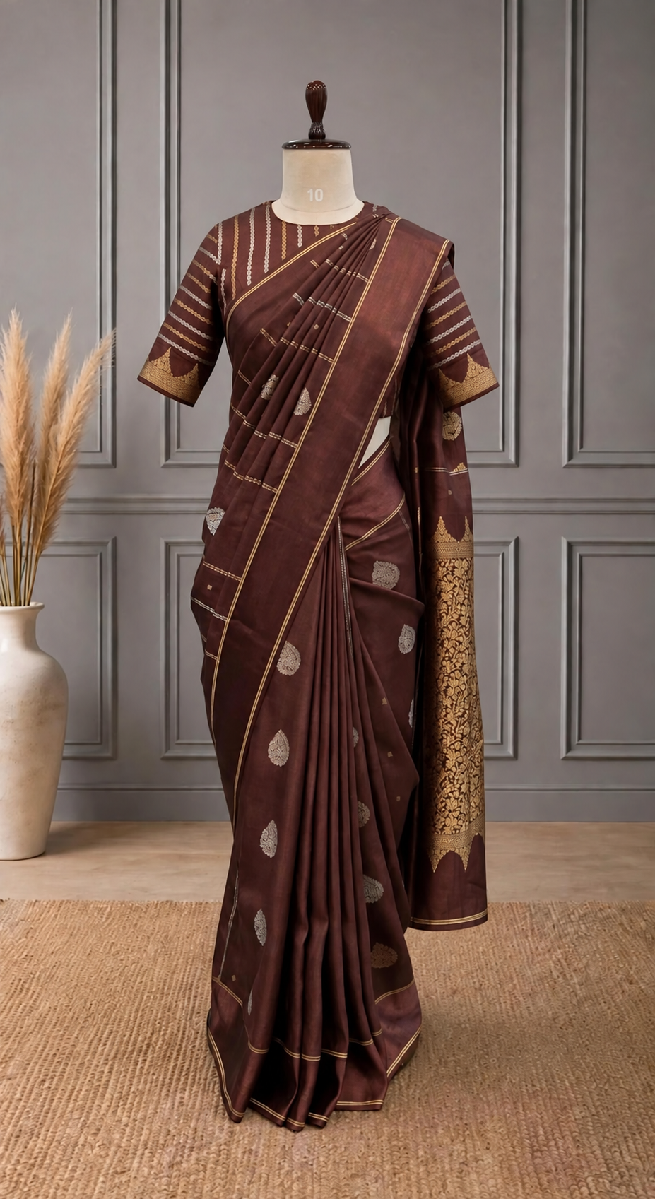 Blended Raw Mango Khatan Silk Saree