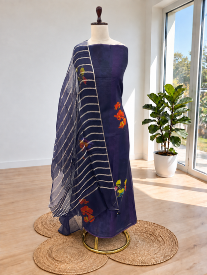 Chanderi Unstitched Suit