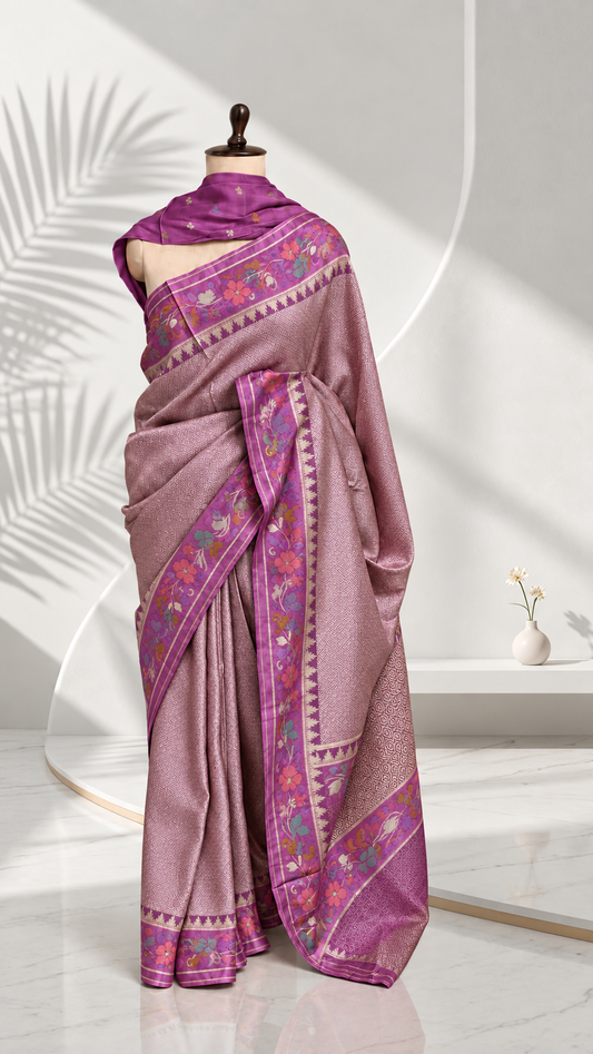 Blended Tissue Brocade Saree