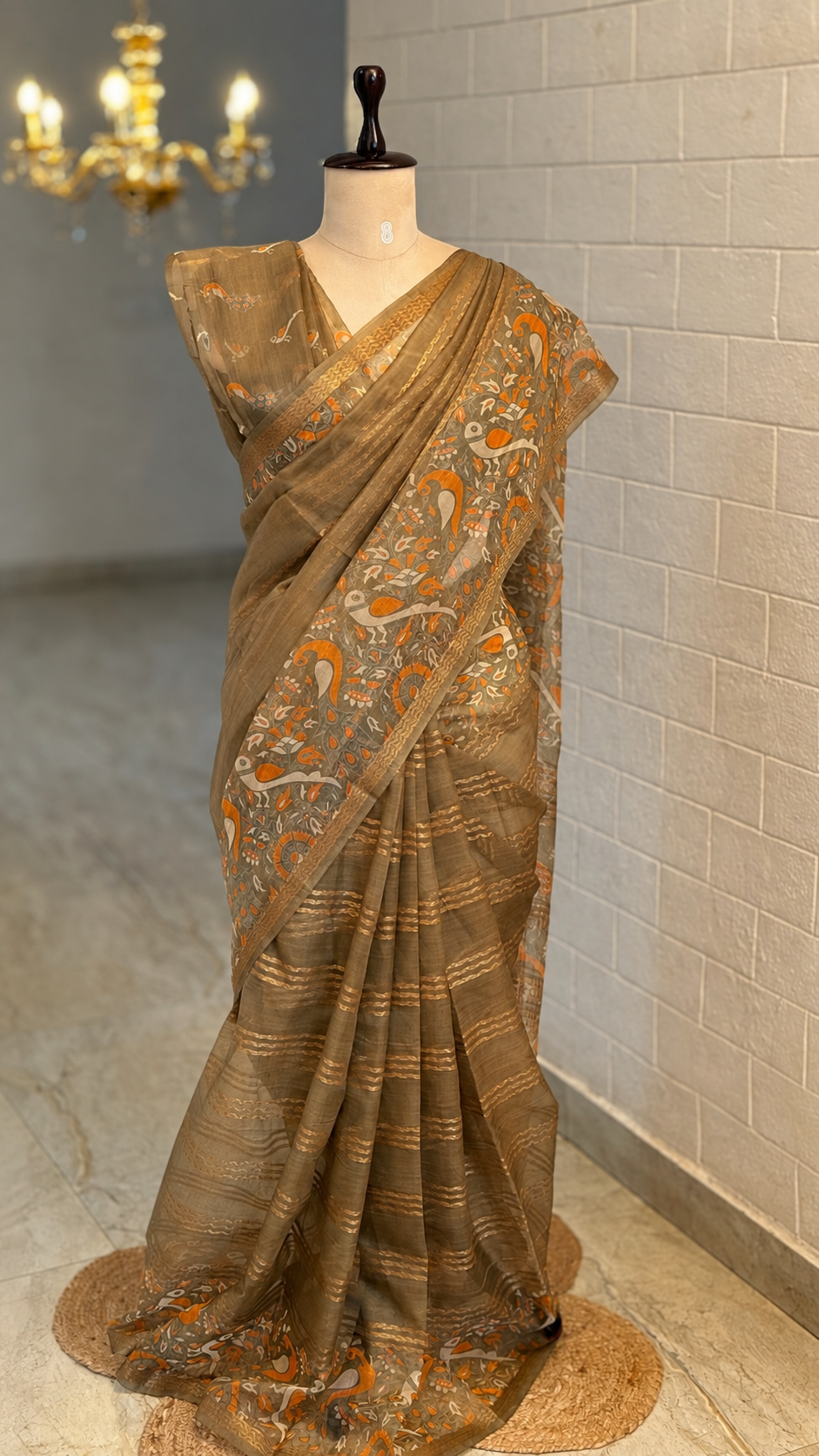 Organza Kalamkari Saree