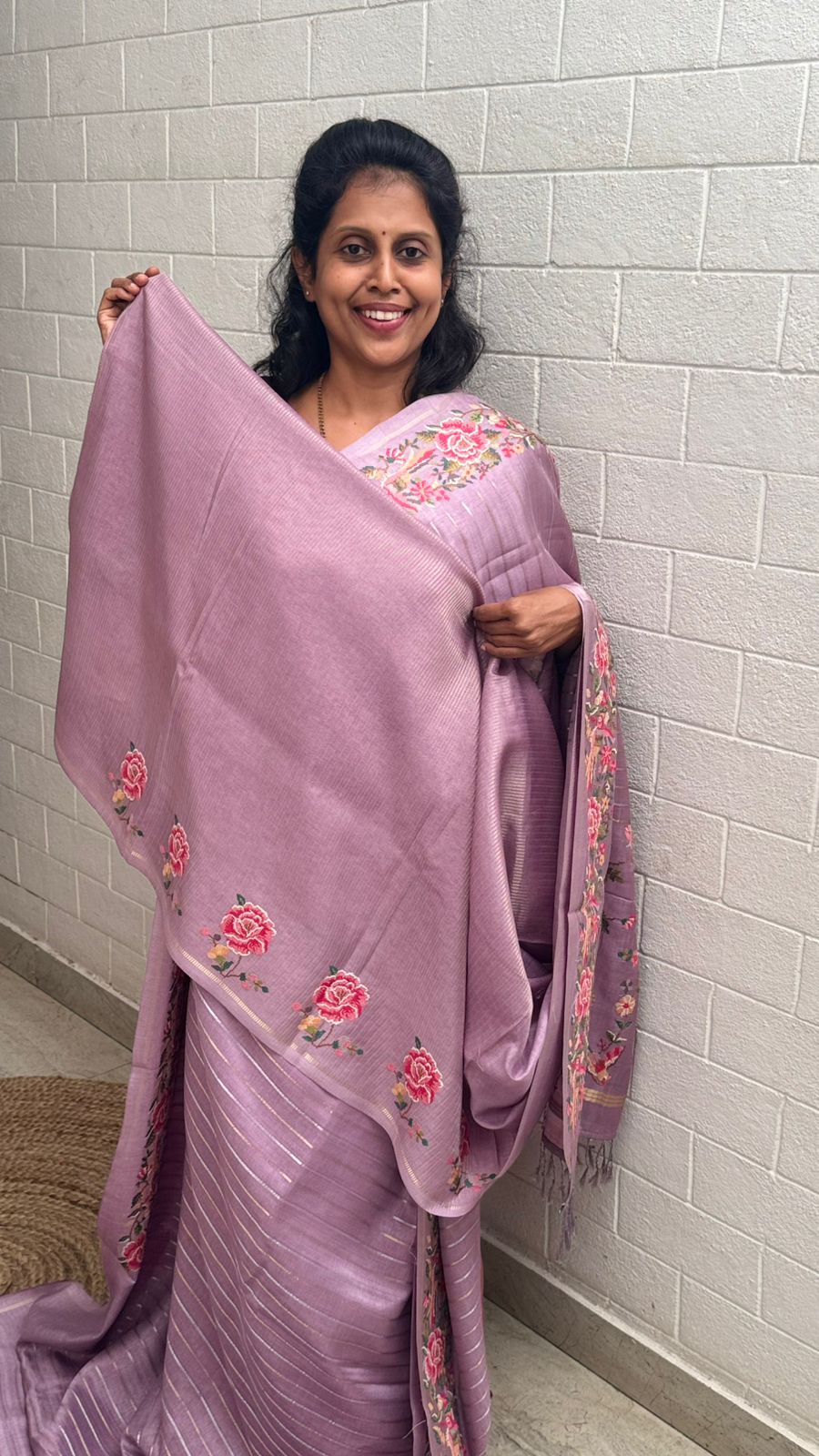 Blended Tussar Line Cross Stitch