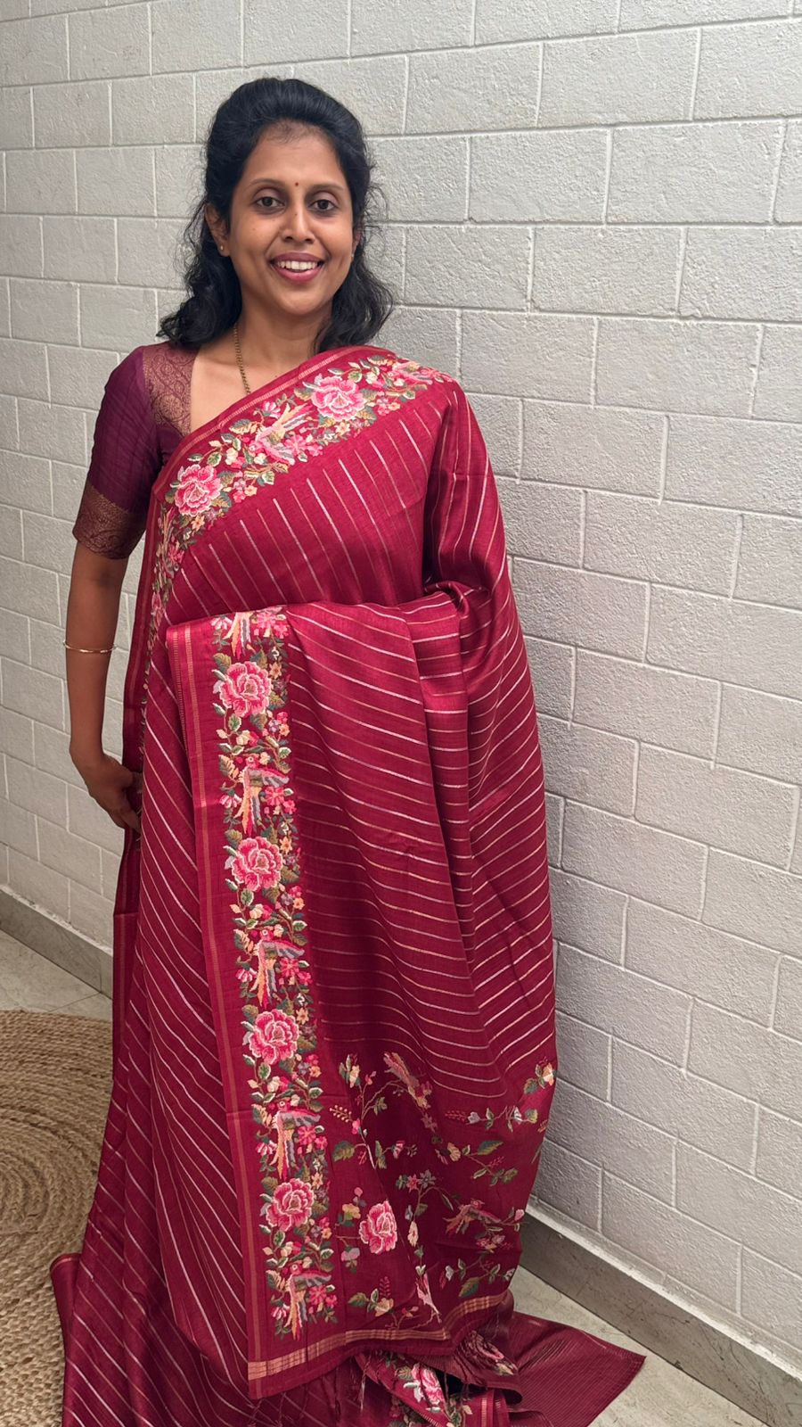 Blended Tussar Line Cross Stitch