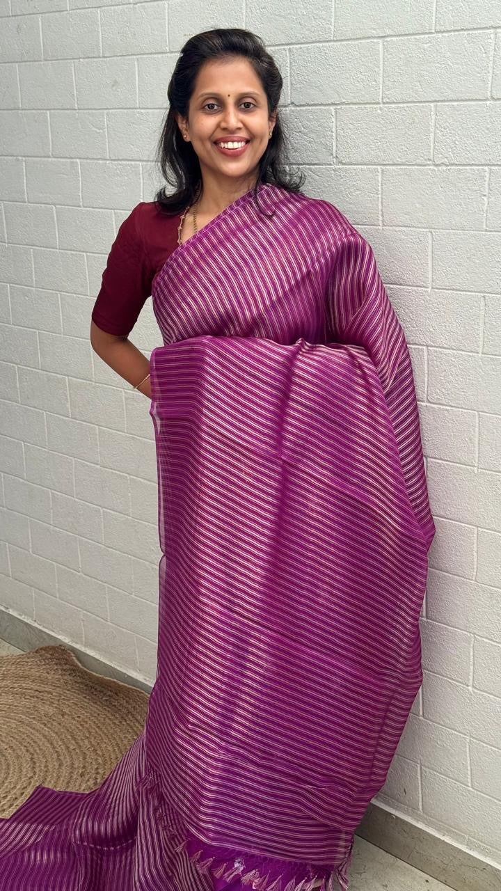 Pure Kora Banaras Saree