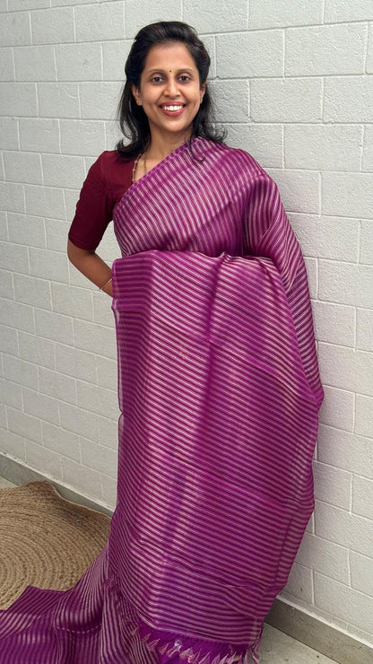 Pure Kora Banaras Saree