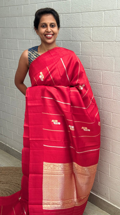 Pure Raw Mango Khatan Silk Saree