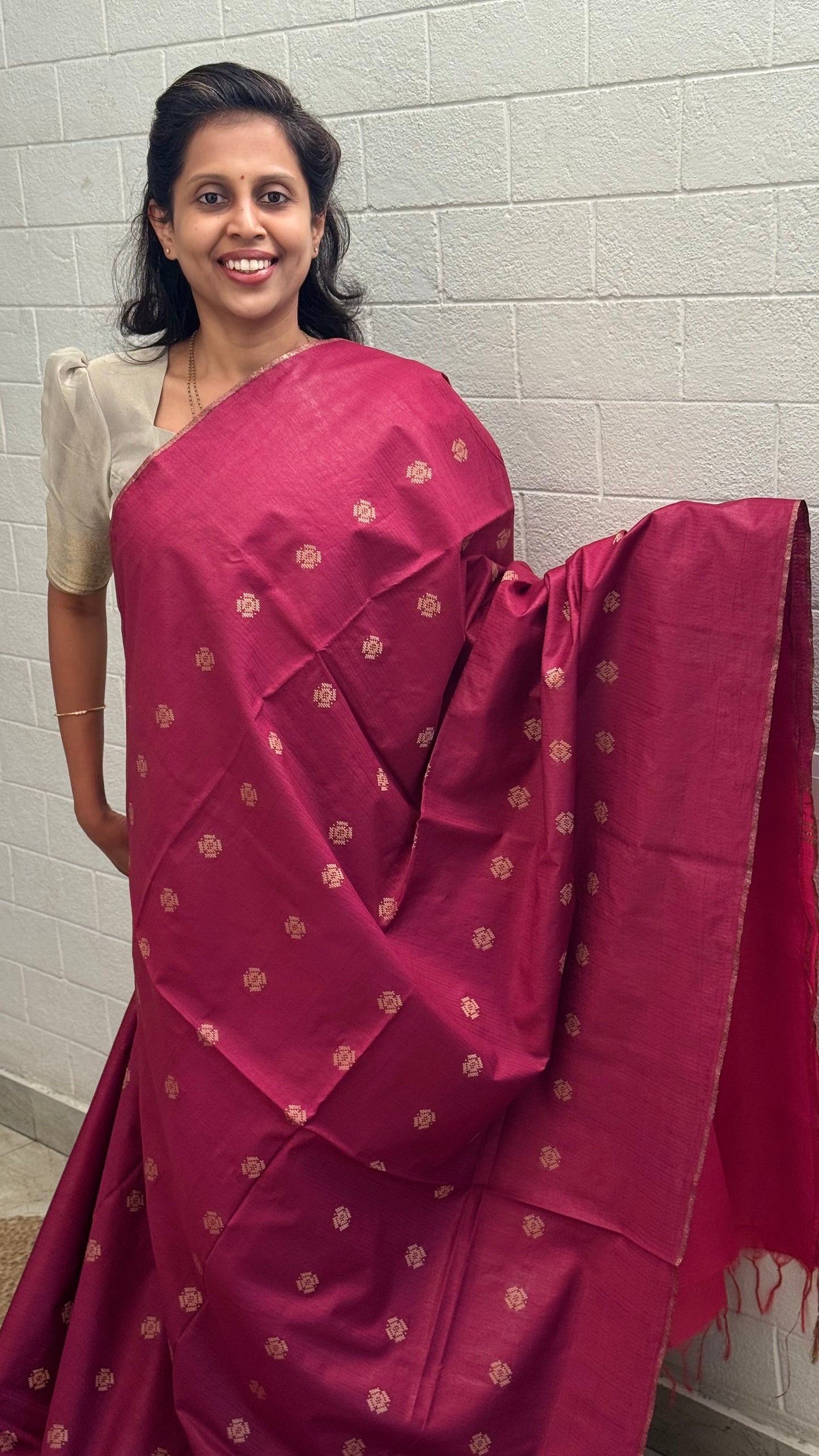 Chanderi Butta Saree