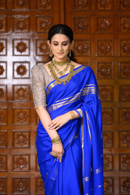 Royal Blue Mysore Crepe