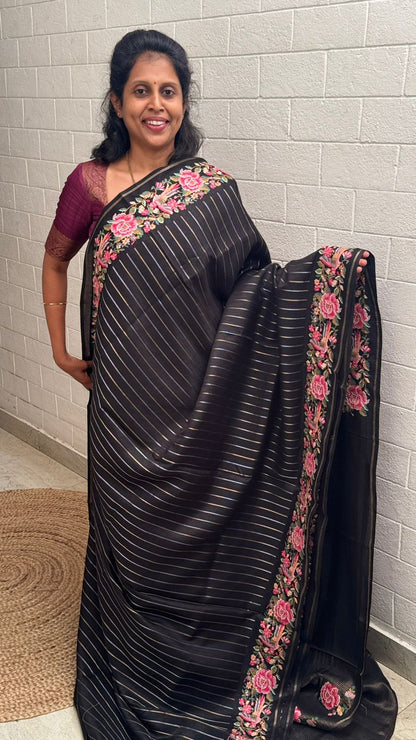 Blended Tussar Line Cross Stitch