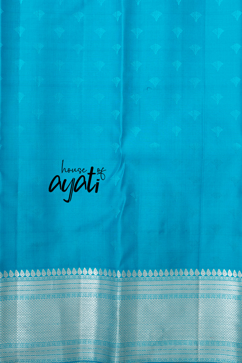 Wine & Blue Brushed Silk
