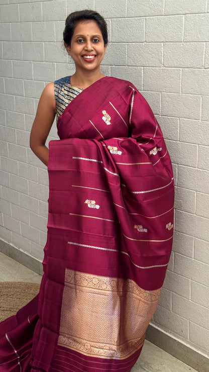 Pure Raw Mango Khatan Silk Saree