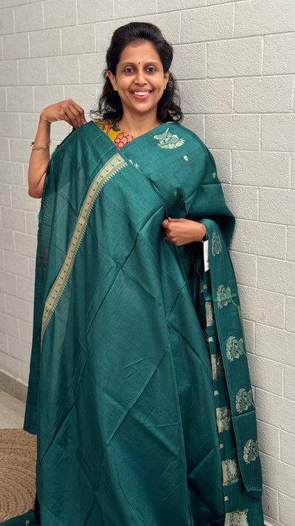 Viscose Bird Border Saree