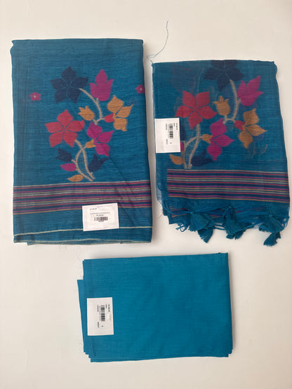 Jute Printed Unstitched Suit