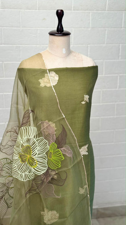 Mul Silk Unstitched Suit