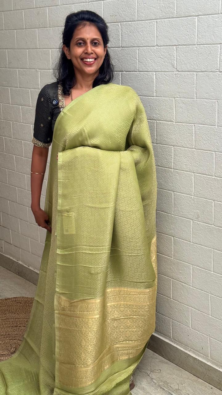 Tissue Geometric Saree