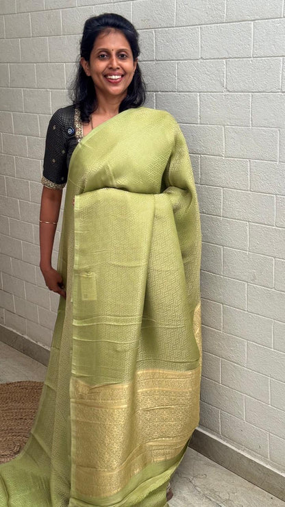 Tissue Geometric Saree
