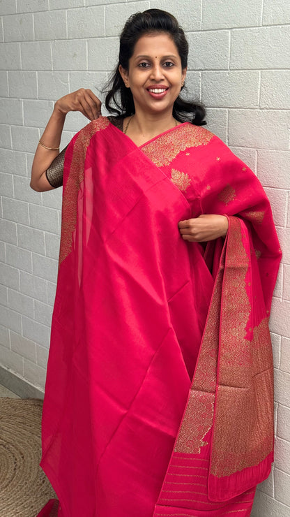 Organza Viscose Antique saree