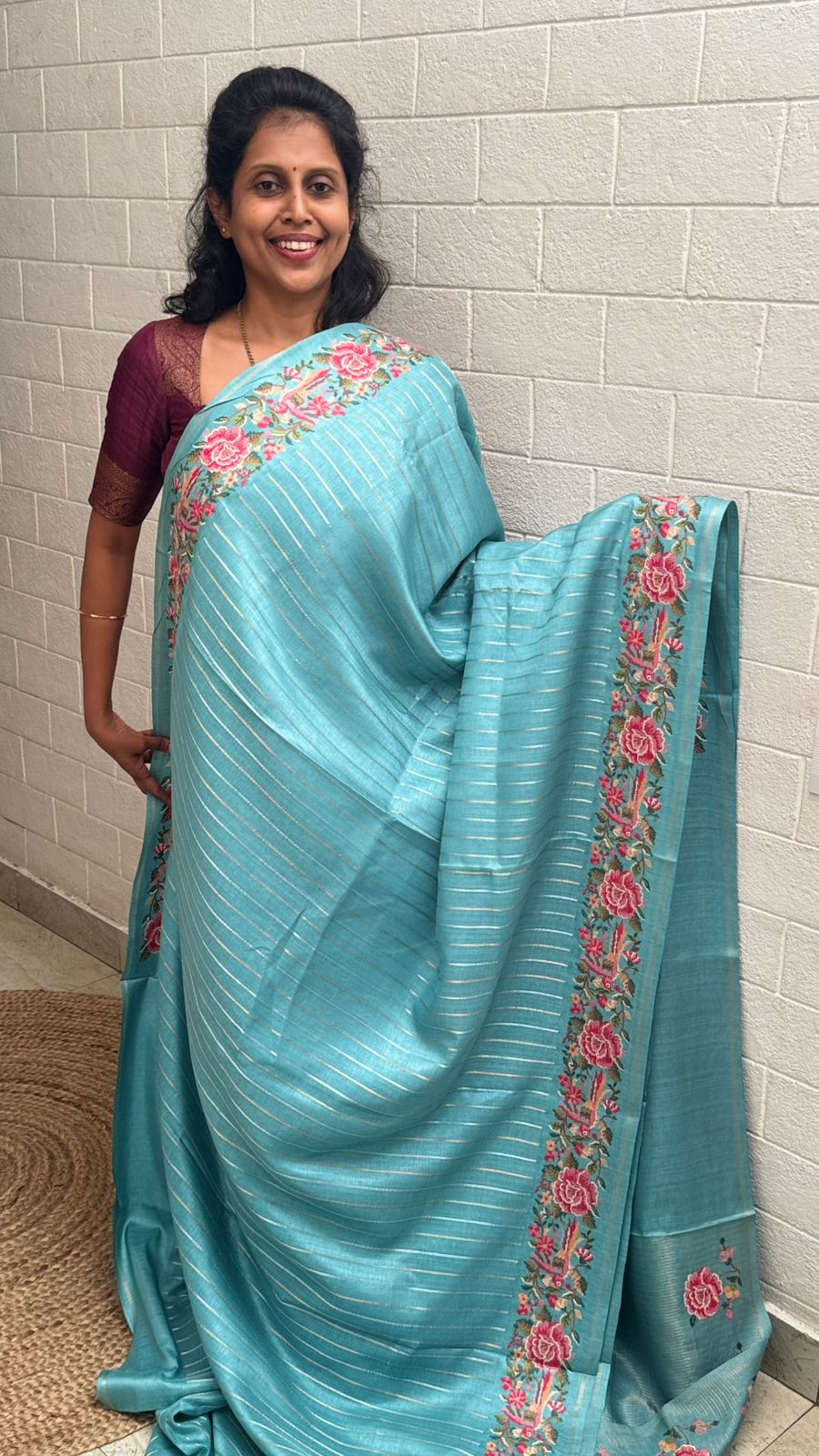 Blended Tussar Line Cross Stitch